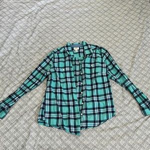Size medium blue flannel St John’s Bay brand